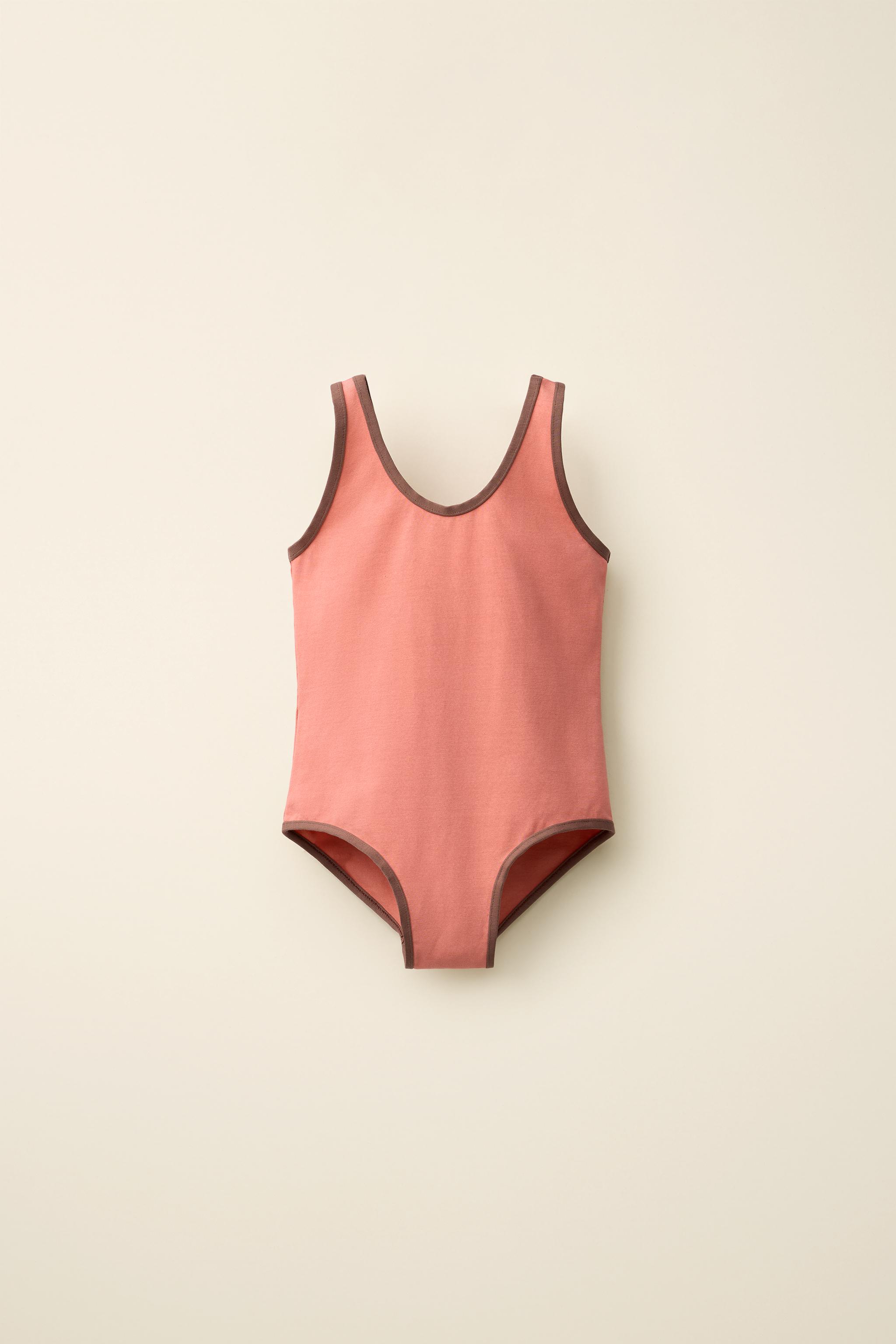 CONTRAST PIPING SWIMSUIT CREATED BY CARAMEL LONDON X ZARA